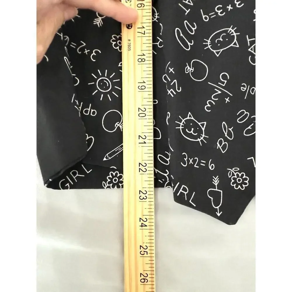 Teacher Suit Vest Men’s XL Fun School Days Cats Dogs Theme